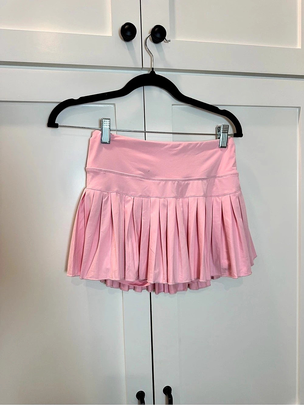 GOLDHINGE Pink Pleated Mini Skirt